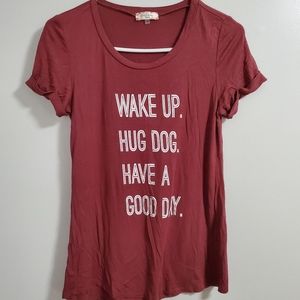 ALTAR'D STATE WOMEN'S GRAPHIC T-SHIRT FOR DOG LOVERS. SIZE SMALL. EUC